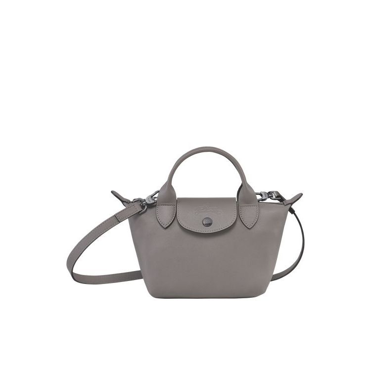 Longchamp Xs Turtledove Leren Handtas Grijs | 175892-USN