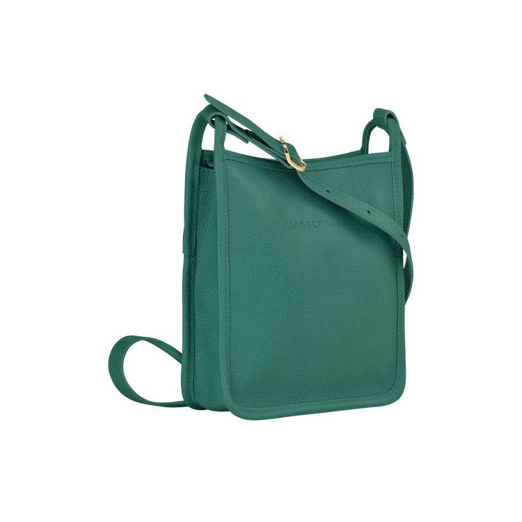 Longchamp Zipped S Leren Crossbodytassen Grijs Groen | 814360-WHA