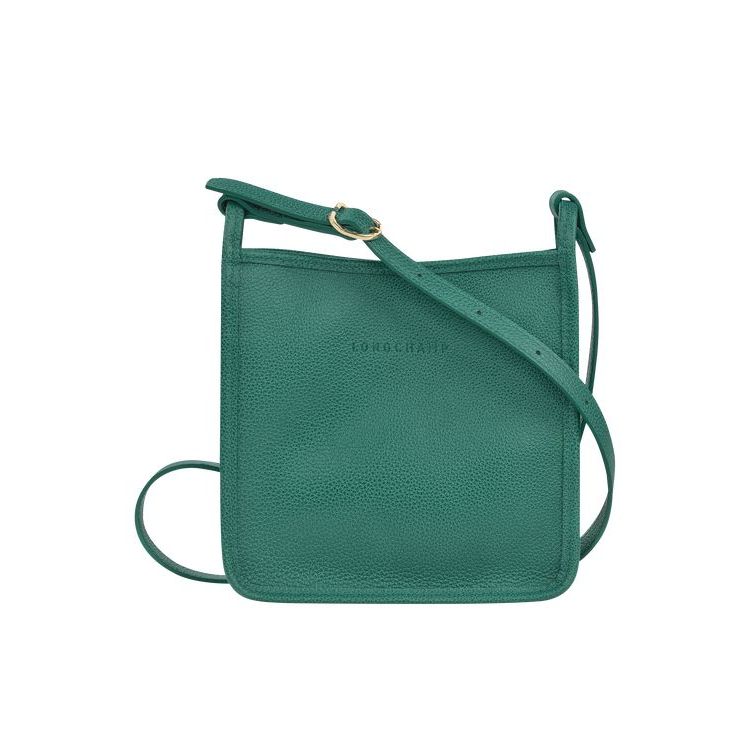 Longchamp Zipped S Leren Crossbodytassen Grijs Groen | 814360-WHA