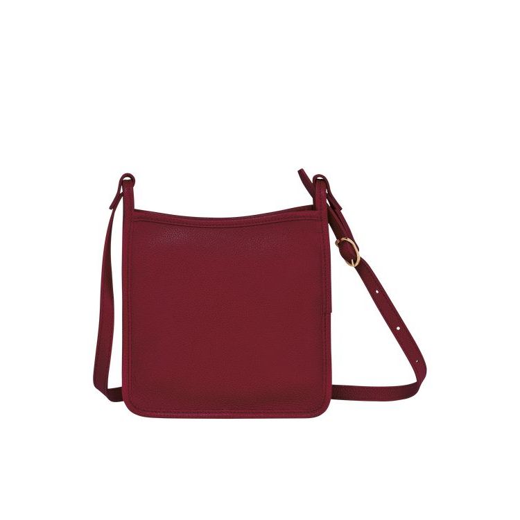 Longchamp Zipped S Leren Crossbodytassen Rood | 849635-OLR