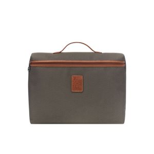 Longchamp Briefcase S Canvas Aktetas Bruin | 268057-ADO