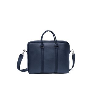 Longchamp Briefcase S Leren Aktetas Donkerblauw | 694827-TJA