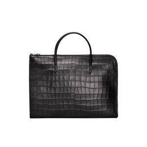 Longchamp Briefcase S Leren Aktetas Zwart | 362851-WPQ