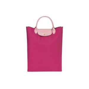 Longchamp Canvas Handtas Fuchsie | 045987-LWZ