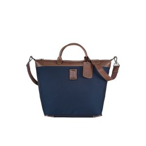 Longchamp Canvas Reistas Blauw | 137625-QZL