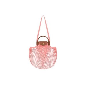 Longchamp Canvas Schoudertassen Roze | 054391-TRQ