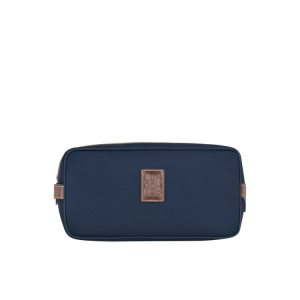 Longchamp Canvas Toilettas Blauw | 547189-GUB