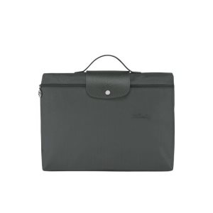 Longchamp Folder Recycled canvas Aktetas Diepgrijs | 915830-IHW