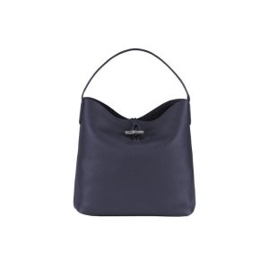 Longchamp Hobo Leren Schoudertassen Donkerblauw | 192478-LPV