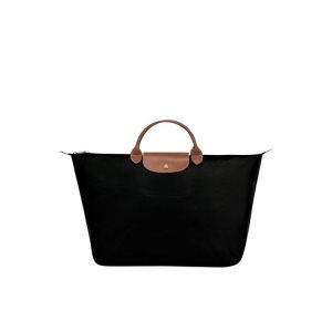 Longchamp L Recycled canvas Reistas Zwart | 540317-LYT