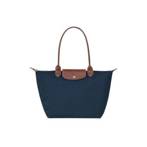 Longchamp L Recycled canvas Schoudertassen Donkerblauw | 975821-MJL