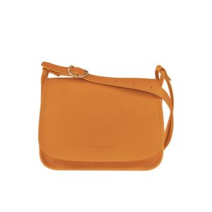 Longchamp L Saffron Leren Crossbodytassen Oranje | 047851-YPW