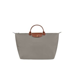 Longchamp L Turtledove Recycled canvas Reistas Grijs | 912347-XAW