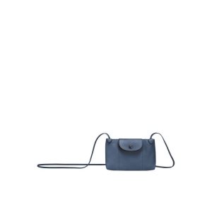 Longchamp Leren Crossbodytassen Blauw | 048567-JAV