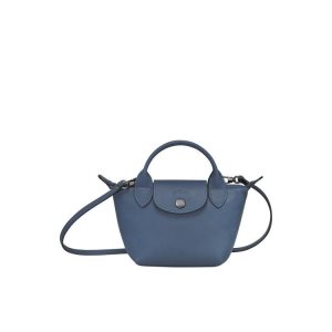 Longchamp Leren Crossbodytassen Blauw | 765320-XPJ