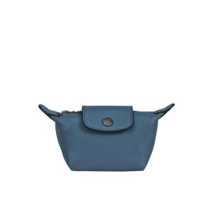 Longchamp Leren Kaarthouder Blauw | 038526-YJU