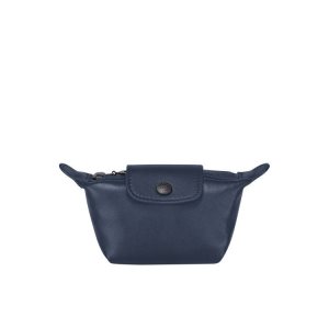 Longchamp Leren Kaarthouder Donkerblauw | 237560-MFX