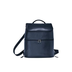 Longchamp Leren Rugzak Donkerblauw | 078394-ODF