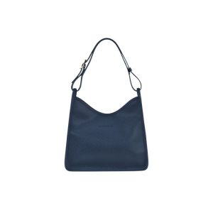 Longchamp Leren Schoudertassen Donkerblauw | 201675-EPG