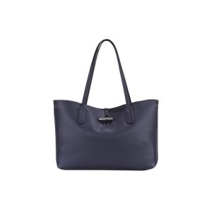 Longchamp Leren Schoudertassen Donkerblauw | 465829-ZRG