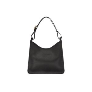 Longchamp Leren Schoudertassen Zwart | 615230-OZA