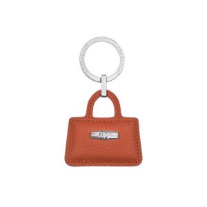 Longchamp Leren Sleutelhanger Donkerrood | 836294-XUA