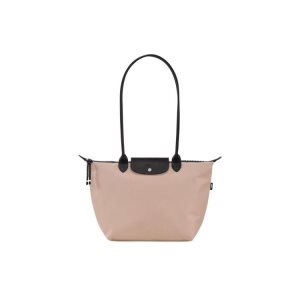 Longchamp Long Hawthorn Recycled canvas Schoudertassen Roze | 389507-MZJ