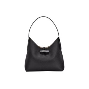 Longchamp M Leren Schoudertassen Zwart | 502483-YZM