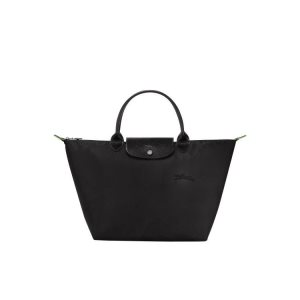 Longchamp M Recycled canvas Handtas Zwart | 921075-OUA