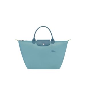 Longchamp M Thunderstorm Recycled canvas Handtas Blauw | 629074-YEZ