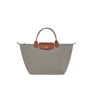 Longchamp M Turtledove Recycled canvas Handtas Grijs | 351980-TOQ