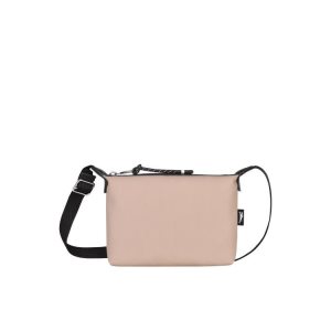 Longchamp Pouch Hawthorn Recycled canvas Schoudertassen Roze | 127084-PNE