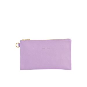 Longchamp Pouch Leren Zak Paars | 162938-LNM