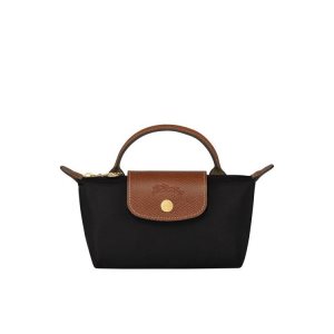 Longchamp Pouch With Recycled canvas Zak Zwart | 285136-MDR