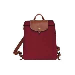 Longchamp Recycled canvas Rugzak Rood | 674132-UCJ