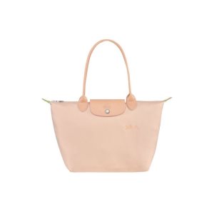 Longchamp S Flowers Recycled canvas Schoudertassen Lichtroze | 201865-BWL