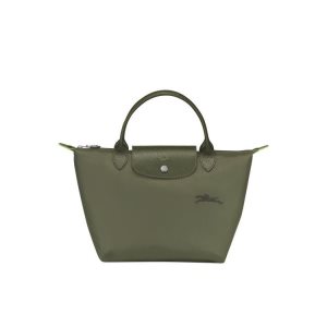 Longchamp S Forest Recycled canvas Handtas Groen | 642391-ZOL