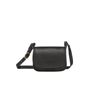 Longchamp S Leren Crossbodytassen Zwart | 718639-YGT