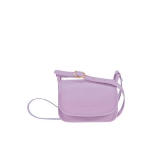 Longchamp S Leren Mini Tassen Paars | 689175-XAS