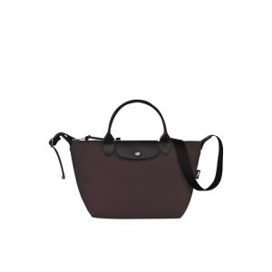 Longchamp S Recycled canvas Handtas Bordeaux | 402386-SMK