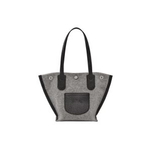 Longchamp Shopping Xs Canvas Schoudertassen Grijs | 851379-DKY