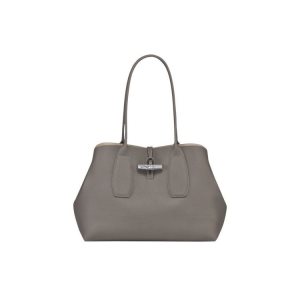 Longchamp Turtledove Leren Schoudertassen Grijs | 063159-UBS