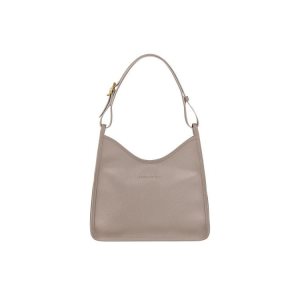 Longchamp Turtledove Leren Schoudertassen Grijs | 610375-CGD