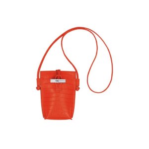 Longchamp With Kanten Leren Hoesje Oranje | 705623-GZI