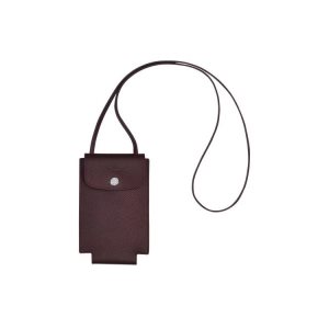 Longchamp With Kanten Leren Zak Bordeaux | 097635-VUG