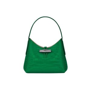 Longchamp Xs Leren Mini Tassen Groen | 716824-WXP