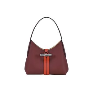 Longchamp Xs Leren Schoudertassen Bordeaux Oranje | 732890-YFG