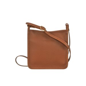 Longchamp Zipped S Caramel Leren Crossbodytassen Bruin | 142659-PEI