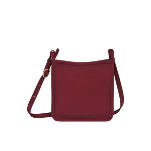 Longchamp Zipped S Leren Crossbodytassen Rood | 849635-OLR